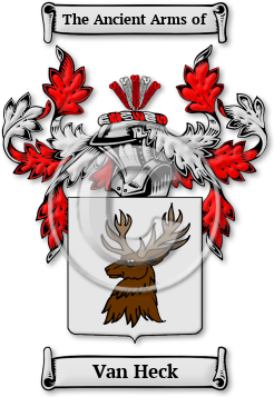 Van Heck Family Crest Download (jpg) Legacy Series - 150 DPI